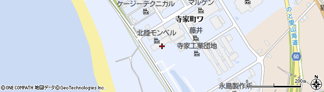 石川県羽咋市寺家町（カ）周辺の地図