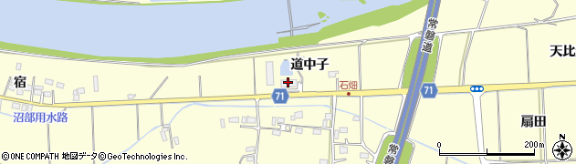 福島県いわき市沼部町（道中子）周辺の地図