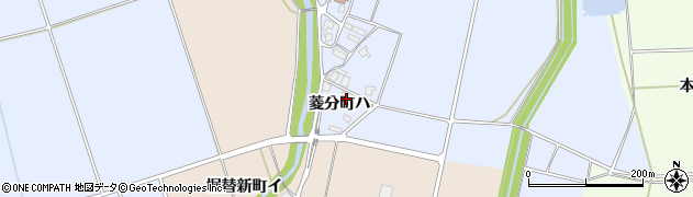 石川県羽咋市菱分町（ハ）周辺の地図