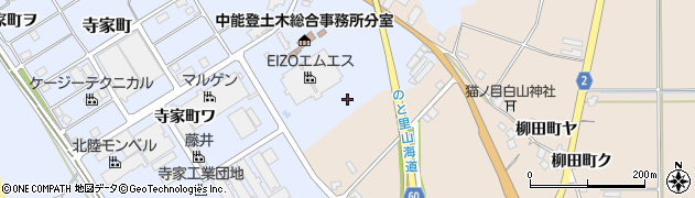 石川県羽咋市寺家町レ周辺の地図