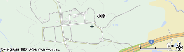 福島県いわき市岩間町（小原）周辺の地図