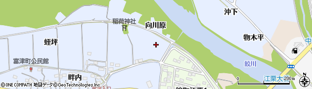 福島県いわき市山田町（向川原）周辺の地図