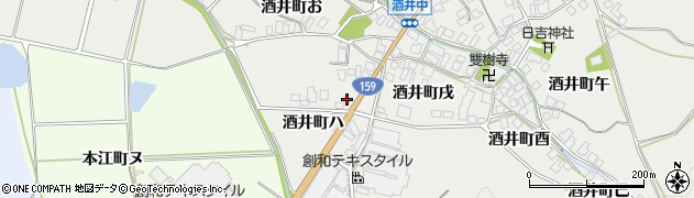石川県羽咋市酒井町ハ周辺の地図
