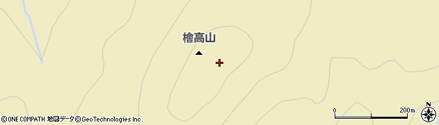 檜高山周辺の地図