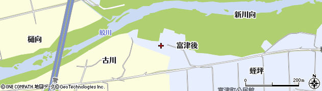 福島県いわき市山田町（富津後）周辺の地図