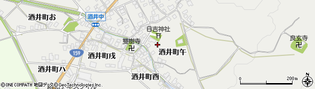石川県羽咋市酒井町午118周辺の地図