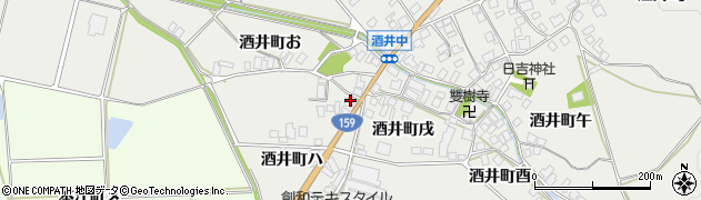 石川県羽咋市酒井町ホ周辺の地図