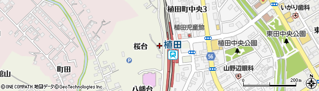 福島県いわき市植田町（桜台）周辺の地図