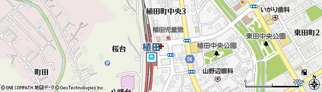 植田駅前周辺の地図