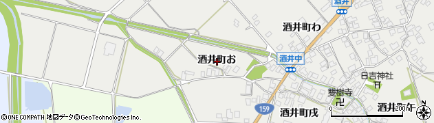 石川県羽咋市酒井町（お）周辺の地図