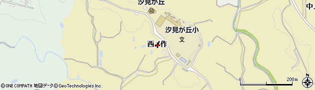 福島県いわき市小浜町西ノ作周辺の地図