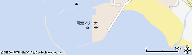 羽咋市役所　石川県滝港マリーナ周辺の地図
