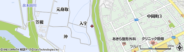 福島県いわき市山田町（入宇）周辺の地図