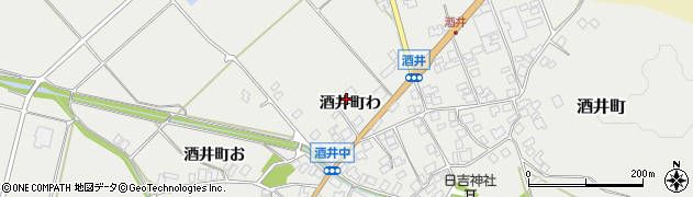 石川県羽咋市酒井町（わ）周辺の地図