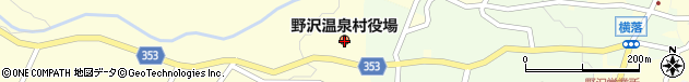 長野県下高井郡野沢温泉村周辺の地図