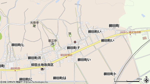 〒925-0018 石川県羽咋市柳田町の地図