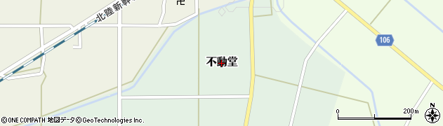 富山県朝日町（下新川郡）不動堂周辺の地図