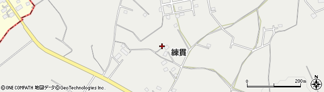栃木県大田原市練貫357周辺の地図