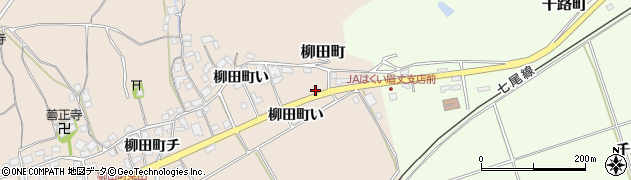 石川県羽咋市柳田町（ト）周辺の地図