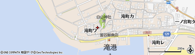 石川県羽咋市滝町（ワ）周辺の地図