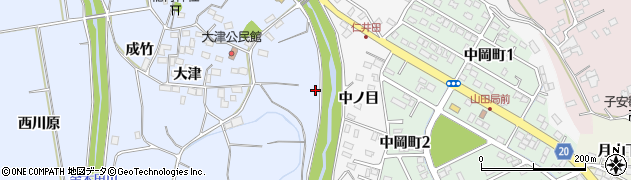 福島県いわき市山田町東川原周辺の地図