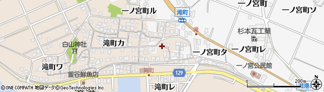 石川県羽咋市滝町レ74周辺の地図