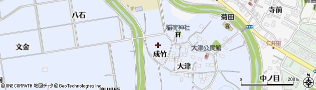 福島県いわき市山田町（成竹）周辺の地図