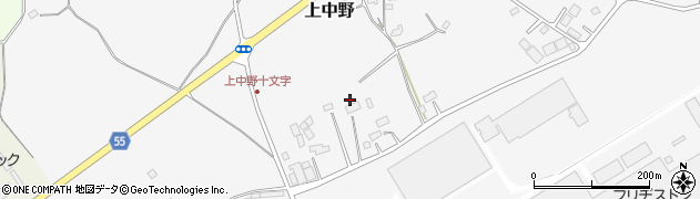 栃木県那須塩原市上中野308周辺の地図