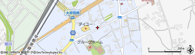栃木県那須塩原市大原間205周辺の地図