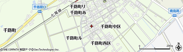 石川県羽咋市千路町（西区）周辺の地図