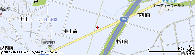 福島県いわき市山田町（中江向）周辺の地図