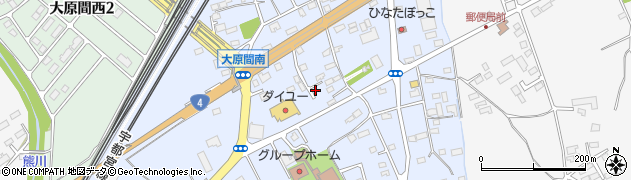 栃木県那須塩原市大原間204周辺の地図