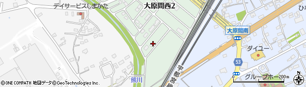 栃木県那須塩原市大原間西2丁目10周辺の地図