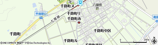 石川県羽咋市千路町チ15周辺の地図