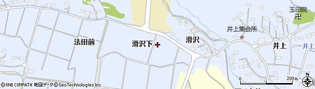 福島県いわき市山田町（滑沢下）周辺の地図