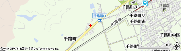 石川県羽咋市千路町（カ）周辺の地図
