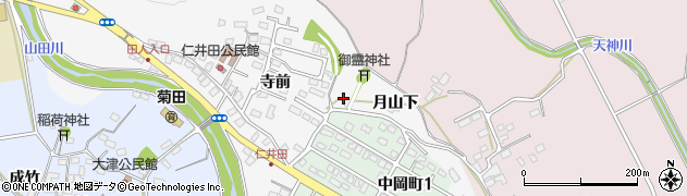 福島県いわき市仁井田町月山下47周辺の地図