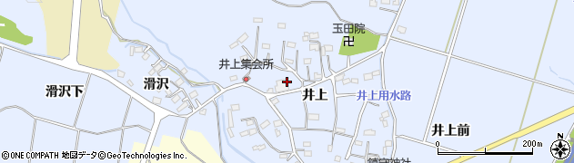 福島県いわき市山田町（井上）周辺の地図