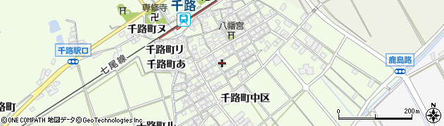 石川県羽咋市千路町（中区）周辺の地図