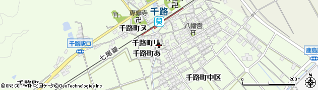 石川県羽咋市千路町チ周辺の地図