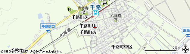 石川県羽咋市千路町（チ）周辺の地図