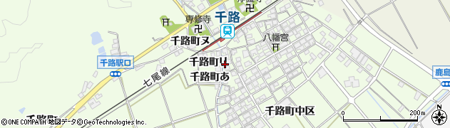 石川県羽咋市千路町チ3周辺の地図