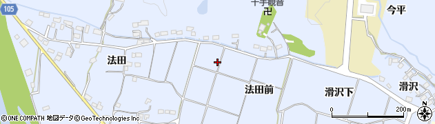 福島県いわき市山田町（法田前）周辺の地図