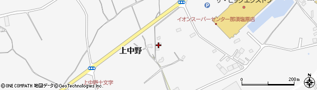 栃木県那須塩原市上中野346周辺の地図