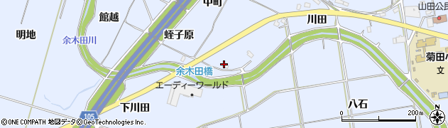 福島県いわき市山田町（蛭子原）周辺の地図