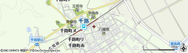 石川県羽咋市千路町ホ周辺の地図