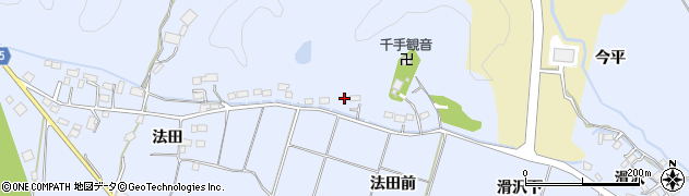 福島県いわき市山田町（仁井谷）周辺の地図