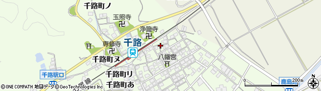 石川県羽咋市千路町（ニ）周辺の地図