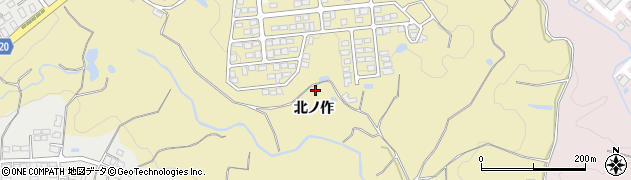 福島県いわき市小浜町北ノ作周辺の地図