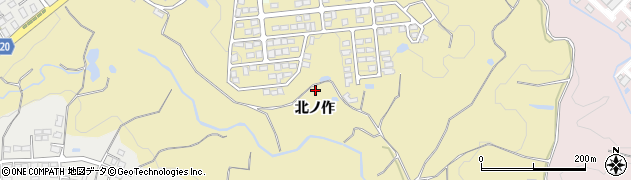 福島県いわき市小浜町（北ノ作）周辺の地図